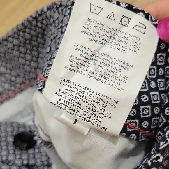 Lee Navy and White Patterned Capri - Picture 6 of 6